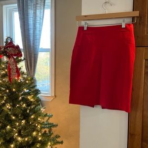 Express red pencil skirt